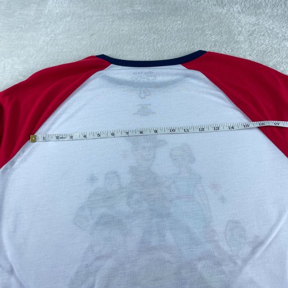 Disney Pixar Toy Story 4 Pajama Top Size L White Toy To The World Raglan Sleeve - Picture 9 of 11